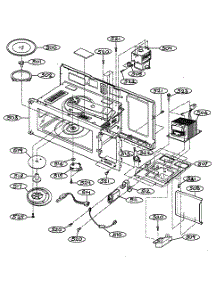 Interior Parts 1 parts for Goldstar Microwave/Hood Combo MV-1555ST from AppliancePartsPros.com