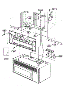 Installation Parts parts for Goldstar Microwave/Hood Combo MV-1555ST from AppliancePartsPros.com