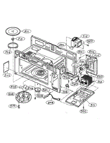 Interior Parts 1 parts for Goldstar Microwave/Hood Combo MV-1715W from AppliancePartsPros.com