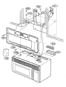 Installation Parts parts for Goldstar Microwave/Hood Combo MV-1715W from AppliancePartsPros.com