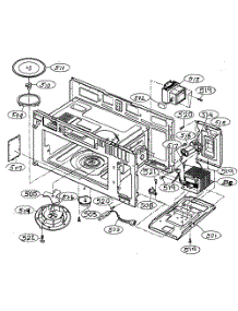 Interior Parts 1 parts for Goldstar Microwave/Hood Combo MV-1725W from AppliancePartsPros.com