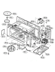 Interior Parts 1 parts for Goldstar Microwave/Hood Combo MV-1735B from AppliancePartsPros.com