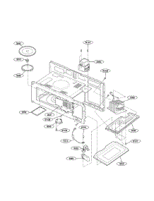 Interior Parts (I) parts for Goldstar Microwave/Hood Combo MV1501B from AppliancePartsPros.com