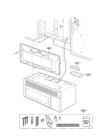 Installation Parts parts for Goldstar Microwave/Hood Combo MV1501B from AppliancePartsPros.com