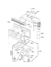 Oven Cavity Parts parts for Goldstar Microwave/Hood Combo MV1501BQ from AppliancePartsPros.com