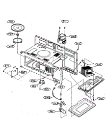 Interior Parts 1 parts for Goldstar Microwave/Hood Combo MV1501W from AppliancePartsPros.com