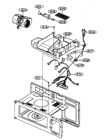 Interior Parts 2 parts for Goldstar Microwave/Hood Combo MV1501W from AppliancePartsPros.com