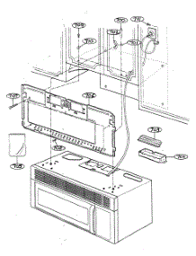 Installation Parts parts for Goldstar Microwave/Hood Combo MV1501W from AppliancePartsPros.com