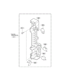 Latch Board Parts parts for Goldstar Microwave/Hood Combo MV1502B from AppliancePartsPros.com