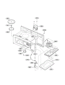 Interior Parts (I) parts for Goldstar Microwave/Hood Combo MV1604SB from AppliancePartsPros.com