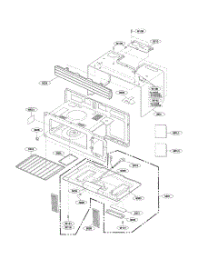 Oven Cavity Parts parts for Goldstar Microwave MV1604SBQ01 from AppliancePartsPros.com