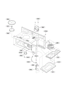 Interior Parts parts for Goldstar Microwave MV1604SBQ01 from AppliancePartsPros.com