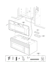 Installation Parts parts for Goldstar Microwave MV1604SBQ01 from AppliancePartsPros.com