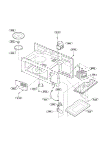 Interior Parts(I) parts for Goldstar Microwave MV1604ST from AppliancePartsPros.com