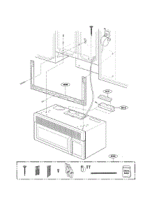 Installastion Parts parts for Goldstar Microwave MV1604ST from AppliancePartsPros.com