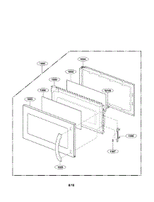 Door Parts(I) parts for Goldstar Microwave/Hood Combo MV1608WW from AppliancePartsPros.com