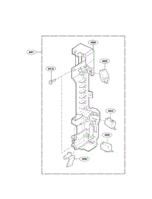 Latch Board Parts parts for Goldstar Microwave/Hood Combo MV1608WW from AppliancePartsPros.com