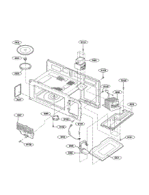 Interior Parts(I) parts for Goldstar Microwave/Hood Combo MV1608WW from AppliancePartsPros.com