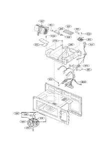 Interior Parts(Ii) parts for Goldstar Microwave/Hood Combo MV1608WW from AppliancePartsPros.com