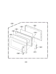 Door Parts (I) parts for Goldstar Microwave/Hood Combo MV1610WW from AppliancePartsPros.com