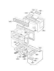 Oven Cavity Parts parts for Goldstar Microwave/Hood Combo MV1610WW from AppliancePartsPros.com