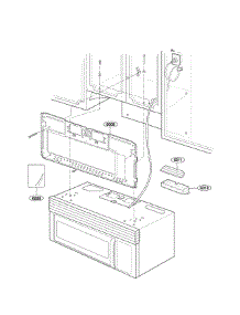 Installation Parts parts for Goldstar Microwave/Hood Combo MV1615W from AppliancePartsPros.com