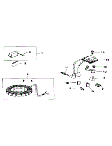 Ignition parts for Kohler Lawn & Garden Engine MV18S-58556 from AppliancePartsPros.com