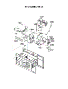 Interior Parts (Ii) parts for Lg Microwave/Hood Combo MVEL2033F/00 from AppliancePartsPros.com