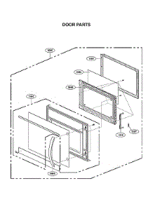 Door Parts parts for Lg Microwave/Hood Combo MVEL2125D/00 from AppliancePartsPros.com