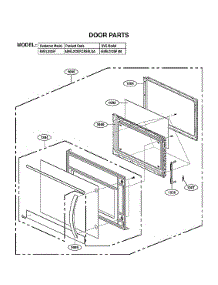 Door Parts parts for Lg Microwave/Hood Combo MVEL2125F/00 from AppliancePartsPros.com