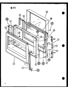 Door (Mvh-700 / P75409-2M) (Mvh-900 / P75409-3M) parts for Amana Microwave/Hood Combo MVH-700/P75409-2M from AppliancePartsPros.com