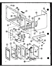 Outer Cabinet parts for Amana Microwave/Hood Combo MVH-9T/P75409-1M from AppliancePartsPros.com