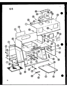 Cabinet parts for Amana Microwave/Hood Combo MVH-9T/P75409-1M from AppliancePartsPros.com
