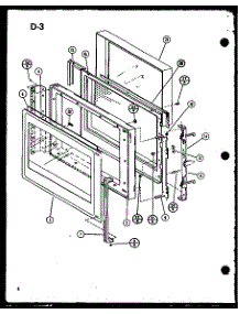 Door parts for Amana Countertop Microwave MVH-9T/P75409-5M from AppliancePartsPros.com