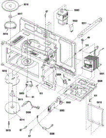 Interior Components parts for Amana Microwave/Hood Combo MVH140E-P1319501M from AppliancePartsPros.com