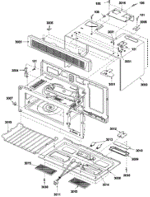 Oven Cavity parts for Amana Microwave/Hood Combo MVH140W-P1319502M from AppliancePartsPros.com