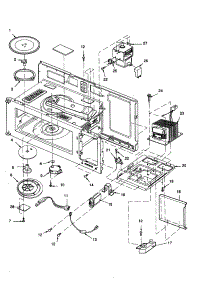 Magnetron / Transmisson / Turntable parts for Amana Microwave/Hood Combo MVH150E-P1323201E from AppliancePartsPros.com