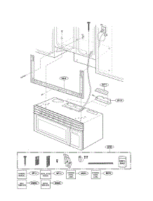 Installastion Parts parts for Goldstar Microwave/Hood Combo MVH1615WW from AppliancePartsPros.com