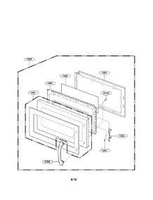 Door Parts parts for Goldstar Microwave/Hood Combo MVH1670ST from AppliancePartsPros.com