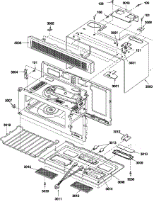 Oven Cavity parts for Amana Microwave/Hood Combo MVH240W-P1319504M from AppliancePartsPros.com