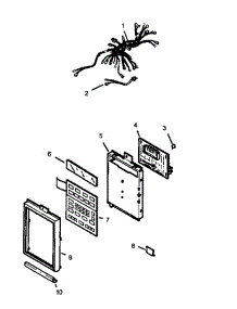 Panel Assembly parts for Amana Microwave/Hood Combo MVH320E-P1195206M from AppliancePartsPros.com