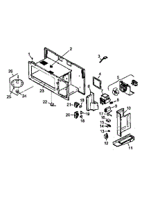 Cavity Assembly parts for Amana Microwave/Hood Combo MVH320L-P1195208M from AppliancePartsPros.com