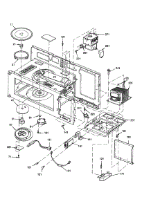 Magnetron / Transformer / Turntable parts for Amana Microwave/Hood Combo MVH350E-P1323219M from AppliancePartsPros.com