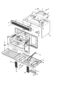 Outer Case / Rack / Lights / Filters parts for Amana Microwave/Hood Combo MVH350SS-P1323209SS from AppliancePartsPros.com