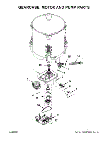 Gearcase, Motor And Pump Parts parts for Maytag Washer MVW4505MW1 from AppliancePartsPros.com