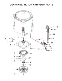 Gearcase, Motor And Pump Parts parts for Maytag Washer MVW7230HC0 from AppliancePartsPros.com