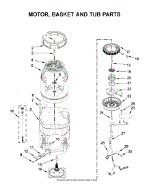 Motor, Basket And Tub Parts parts for Maytag Washer MVWB855DC4 from AppliancePartsPros.com