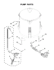 Pump Parts parts for Maytag Washer MVWB855DC4 from AppliancePartsPros.com