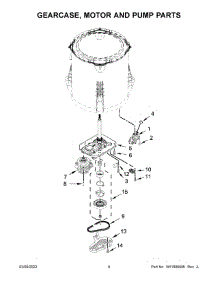 Gearcase, Motor And Pump Parts parts for Maytag Washer MVWC565FW3 from AppliancePartsPros.com