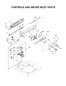Controls And Water Inlet Parts parts for Maytag Washer MVWP575GW1 from AppliancePartsPros.com